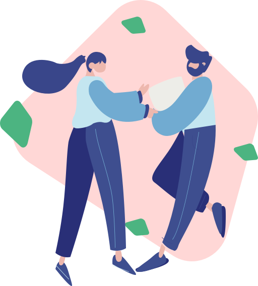 Boy and Girl Sharing